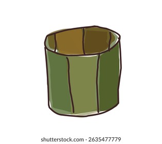 old trash tubular illustration design. stock vector.eps