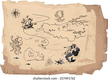 Old treasure map