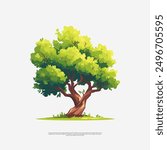 The old tree asset vector art illustrations showcase the beauty and grandeur of ancient trees.With intricate details and a touch of nostalgia,they bring a sense of serenity and timelessness to design