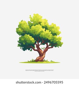 The old tree asset vector art illustrations showcase the beauty and grandeur of ancient trees.With intricate details and a touch of nostalgia,they bring a sense of serenity and timelessness to design