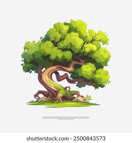 The old tree asset vector art illustrations showcase the beauty and grandeur of ancient trees.With intricate details and a touch of nostalgia,they bring a sense of serenity and timelessness to design