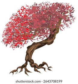 old tree image design with lush and beautiful leaves