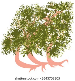 old tree image design with lush and beautiful leaves
