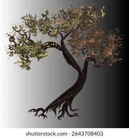 old tree image design with lush and beautiful leaves