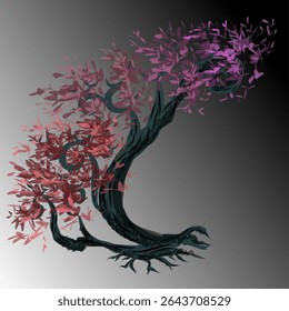 old tree image design with lush and beautiful leaves