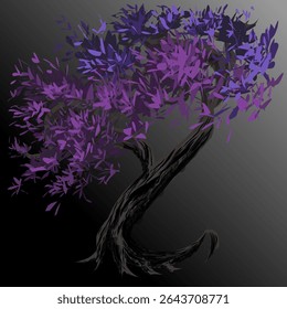 old tree image design with lush and beautiful leaves