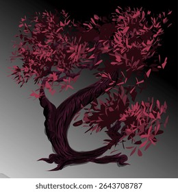 old tree image design with lush and beautiful leaves