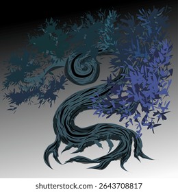 old tree image design with lush and beautiful leaves