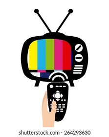 old tv design, vector illustration eps10 graphic 