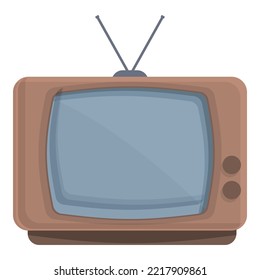 Old Tv Device Icon Cartoon Vector. Vintage Video. Retro Audio