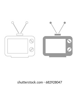 Old TV icon .