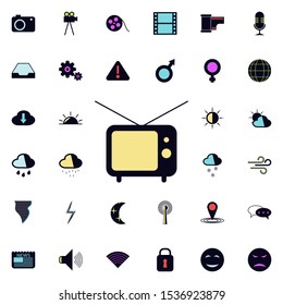 old TV icon. Universal set of web for website design and development, app development