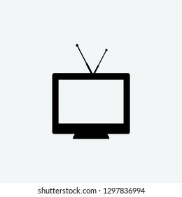 old tv icon vector