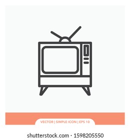 Old tv Icon Vector Illustration