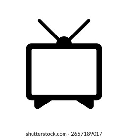 Old tv icon. Vector illustration.