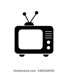 Old Tv Icon. Web element. simple icon flat graphic design. Signs symbols on white backgrounnd..eps