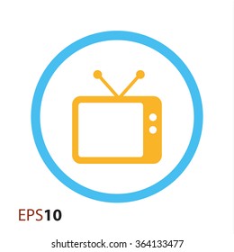 Old TV icon for web and mobile