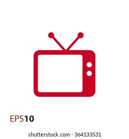 Old TV icon for web and mobile
