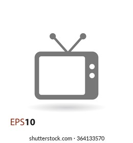 Old TV icon for web and mobile