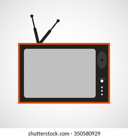old tv icon.vector illustration.