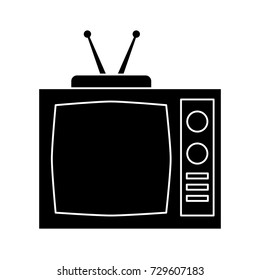 Old tv isolated