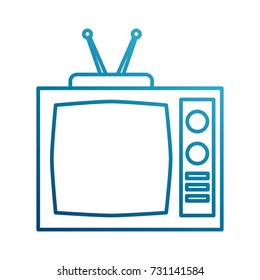 Old tv isolated