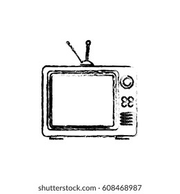 old tv isolated icon