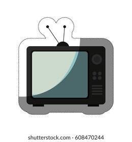 old tv isolated icon
