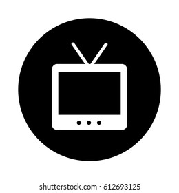 old tv isolated icon
