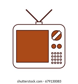 old tv isolated icon