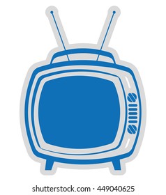 old tv isolated icon design, vector illustration graphic