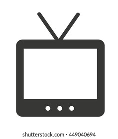 old tv isolated icon design, vector illustration  graphic 