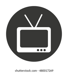 old tv isolated icon vector illustration design