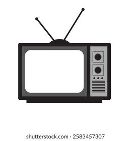 Old tv set icon design