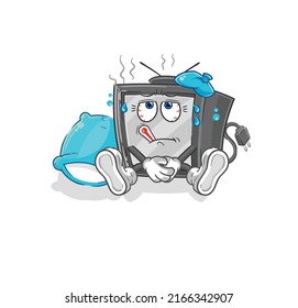 el antiguo vector enfermo de tv. personaje de caricatura