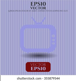 Icono de televisión antigua