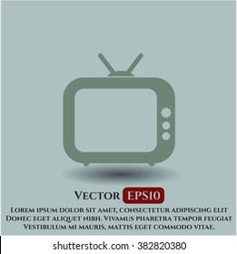 Icono de televisión antigua