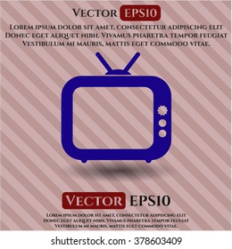 Old TV (Television) vector icon