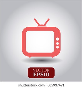 Icono vectorial de TV antiguo (Televisión)
