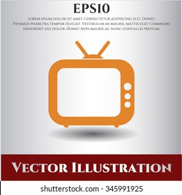 Old TV (Television) vector symbol