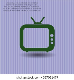 Old TV (Television) vector symbol