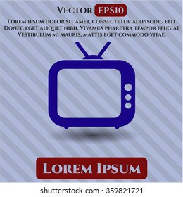 Símbolo vectorial de TV antiguo (Televisión)