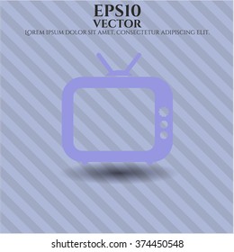 Old TV (Television) vector symbol