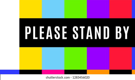 Old Tv Test Screen Retro No Stock Vector (Royalty Free) 1283456020 ...