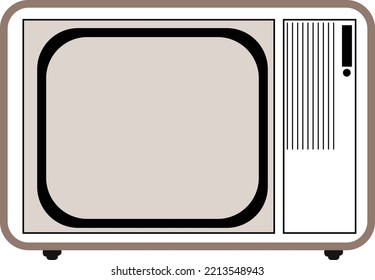 Vieja obra de arte de vectores de TV