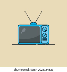 gráfico vectorial de tv antiguo    