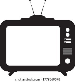 Old TVs in black and white