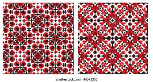 old ukrainian embroidery texture