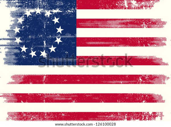 Download Old Union Dirty Flag Betsy Ross Stock Vector (Royalty Free ...