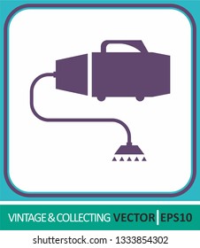 old vacuum cleaner. Vector Icon. Simple vector illustration for graphic and web design.